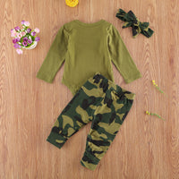 Camouflage Letter Three-Piece Kids Set — image 4