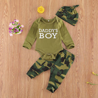 Camouflage Letter Three-Piece Kids Set — image 2