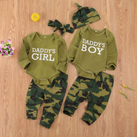 Camouflage Letter Three-Piece Kids Set