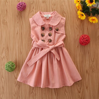 Toddler Girls Sleeveless Sash Dress — image 4