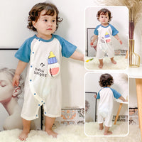 Cotton Baby Short-Sleeve Romper — image 2