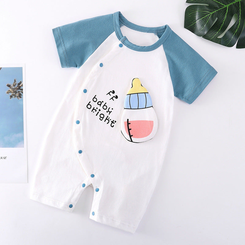 Cotton Baby Short-Sleeve Romper — image 3