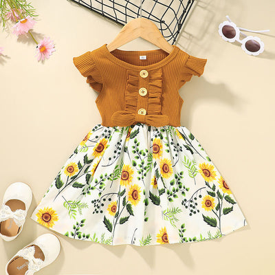 Sleeveless Toddler Girls Summer Dress