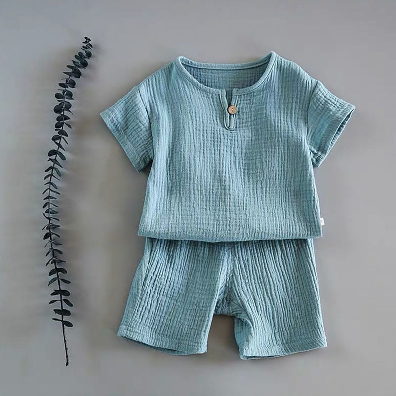 Baby Short-Sleeve Summer Two-Piece Set — image 2