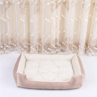 Striped Round Pet Bed for Dogs and Cats — image 4