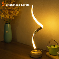 Dimmable LED Spiral Table Lamp — image 3