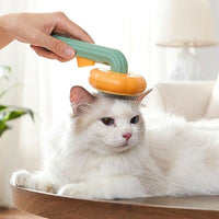 Pumpkin Self-Cleaning Pet Slicker Brush — image 2
