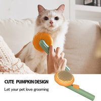 Pumpkin Self-Cleaning Pet Slicker Brush — image 3