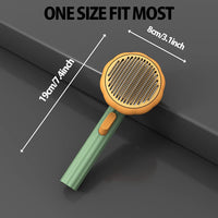 Pumpkin Self-Cleaning Pet Slicker Brush — image 8