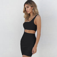 One-Shoulder Hollow Mini Dress — image 2