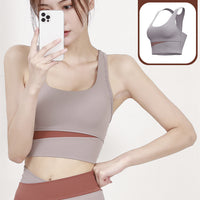 Patchwork Sports Bra and Leggings Set — image 3