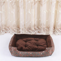 Striped Round Pet Bed for Dogs and Cats — image 5