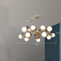 Modern Nordic Glass Chandelier — image 2