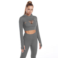 Women’s Three-Piece Hooded Fitness Set — image 7
