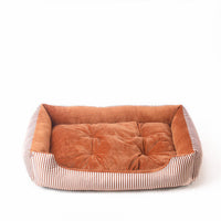 Striped Round Pet Bed for Dogs and Cats — image 8