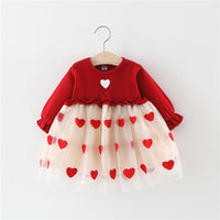 Cotton Bow Corduroy Baby Dress