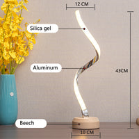 Dimmable LED Spiral Table Lamp — image 5