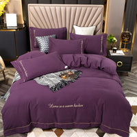 Cotton Brushed Four-Piece Bedding Set — image 4