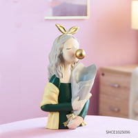 Resin Girl Figurine Flower Vase — image 4