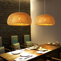 Bamboo Woven Pendant Chandelier — image 3