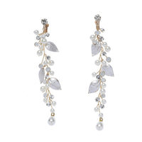 Handmade Pearl Bridal Crown and Earrings — image 3