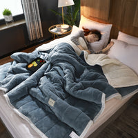 Thick Coral Fleece Throw Blanket — image 6