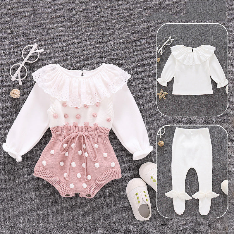 Pure Cotton Baby Girl Romper Set — image 5