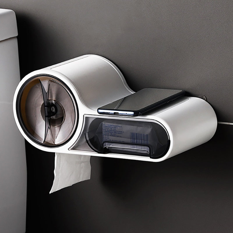 Waterproof Wall-Mounted Toilet Paper Holder