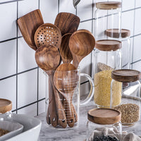 Teak Wood Kitchen Spoon Set