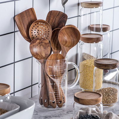 Teak Wood Kitchen Spoon Set