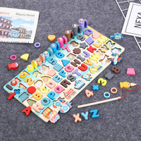 Montessori Wooden Fishing Math Board
