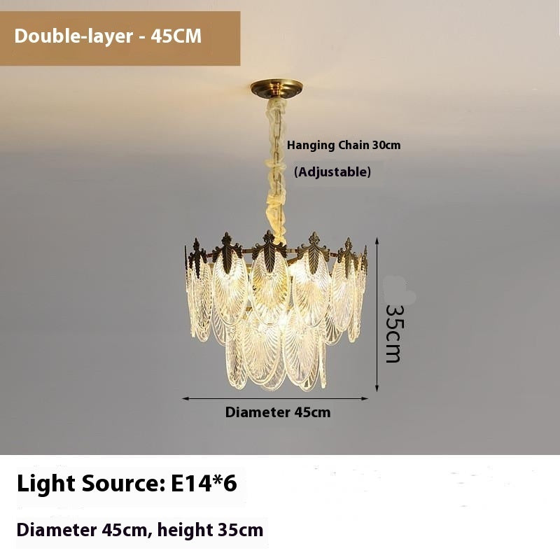 Layered Glass Living Room Chandelier — image 6