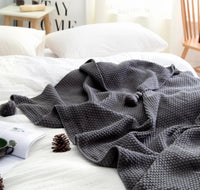 Nordic Fringed Knit Throw Blanket — image 8