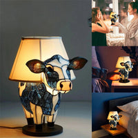Cow Bedside Table Lamp with USB