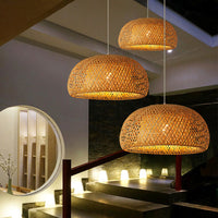 Bamboo Woven Pendant Chandelier — image 2