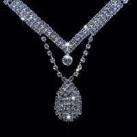 Water Drop Bridal Necklace and Earrings Set — image 4