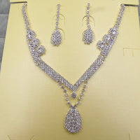 Water Drop Bridal Necklace and Earrings Set — image 3