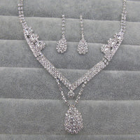 Water Drop Bridal Necklace and Earrings Set — image 2