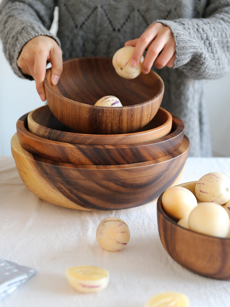 Natural Wooden Salad Bowl — image 11