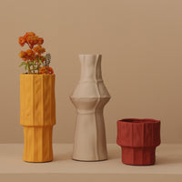 Morandi Glazed Geometric Vase — image 3