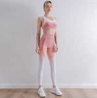 Gradient Sports Bra and Leggings Set