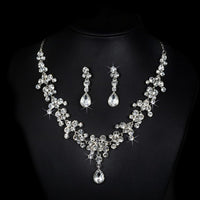 Korean Water Drop Bridal Jewelry Set