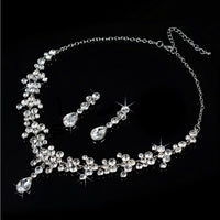 Korean Water Drop Bridal Jewelry Set — image 2