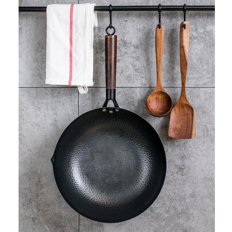 Handmade Iron Wok with Optional Lid — image 11