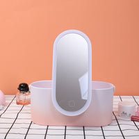 LED Makeup Organizer Box with Mirror — image 2