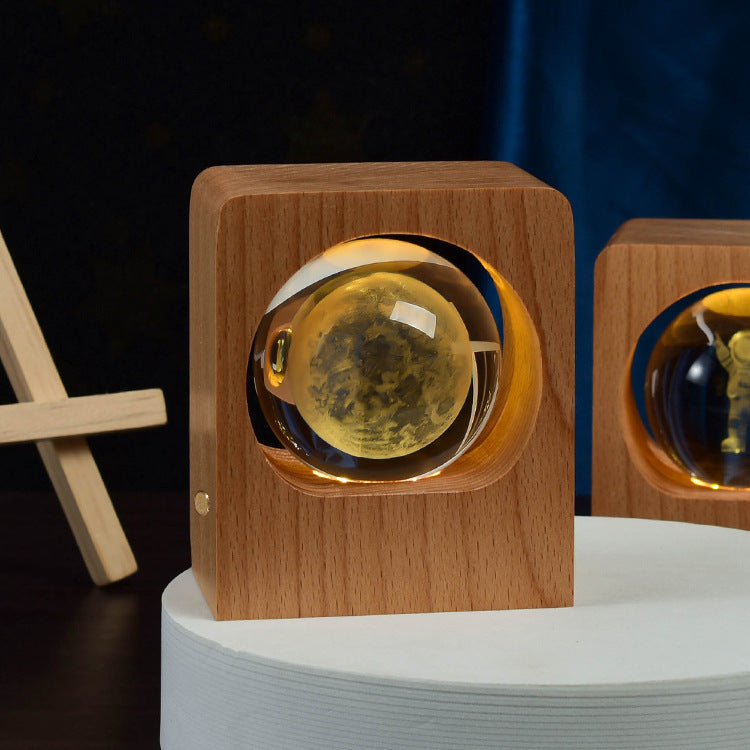 3D Crystal Ball USB Night Light — image 3