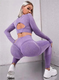 Women’s Hollow Long-Sleeve Fitness Set — image 8