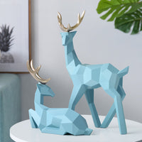 Modern Resin Deer Statue Set — image 4
