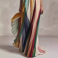 Backless Striped Tube Maxi Dress — image 3