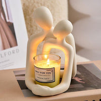 Modern Loving Couple Resin Statue — image 8